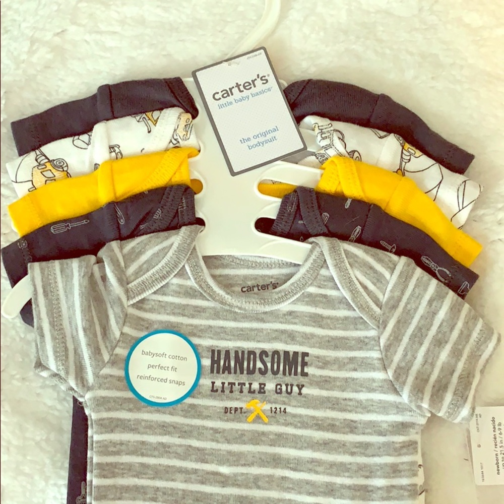 Baby boy bodysuit set of 4